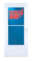 LARSON Screen Away 81 in. H X 36 in. W Vinyl/Wood White Mid-View Reversible Storm Door