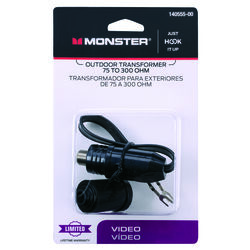 Monster Cable Just Hook It Up Cable F Matching Video Transformer 1 pk