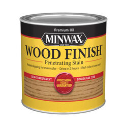 Minwax Wood Finish Semi-Transparent Golden Oak Oil-Based Wood Stain 0.5 pt