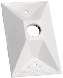 Sigma Electric Rectangle Metal 1 gang Lampholder Cover For Wet Locations