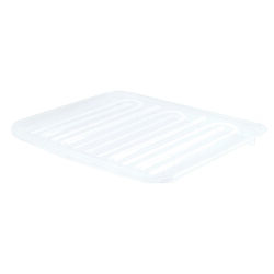 Rubbermaid 18 in. L X 14.8 in. W X 1-5/16 in. H Clear Plastic Dish Drainer