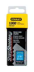 Stanley Sharp Shooter 27/64 in. W X 5/16 in. L 24 Ga. Narrow Crown Heavy Duty Staples 1000 pk