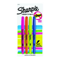 Sharpie Accent Neon Color Assorted Chisel Tip Markers 4 pk
