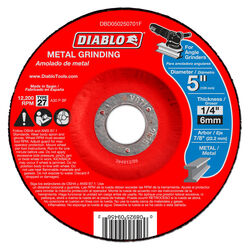 Diablo 5 in. D X 7/8 in. S Aluminum Oxide Metal Grinding Disc 1 pc