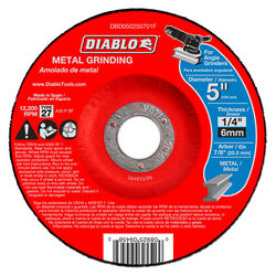 Diablo 5 in. D X 7/8 in. S Aluminum Oxide Metal Grinding Disc 1 pc