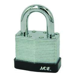 Ace 1-5/16 in. H X 1-9/16 in. W X 7/8 in. L Steel Double Locking Padlock 2 pk Keyed Alike