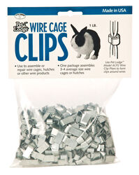 Pet Lodge Steel Cage Clips Silver 8 in. H X .5 in. W X 2 in. D