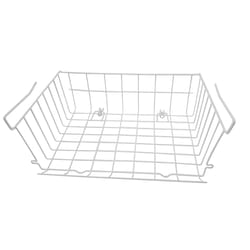Homz 16 in. L X 10-13/32 in. W X 7 in. H White Stacking Basket