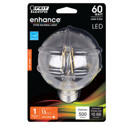 Feit Electric acre G25 E26 (Medium) Filament LED Bulb Natural Light 1 pk