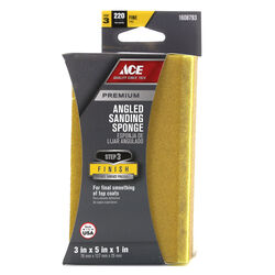Ace 5 in. L X 3 in. W 220 Grit Fine Angled Sanding Sponge