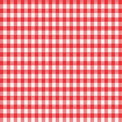 Magic Cover Red/White Checkered Vinyl Disposable Tablecloth 90 in. 52 in.