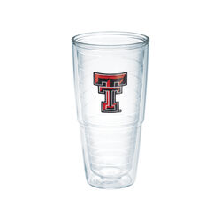 Tervis Collegiate 24 oz Texas Tech Red Raiders Clear BPA Free Tumbler