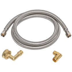 Ace 3/8 in. Compression T X 3/8 in. D Compression 72 in. Braided Stainless Steel Supply Line