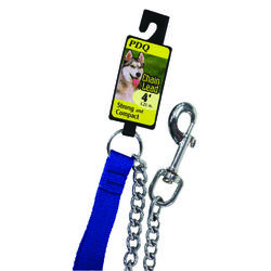 PDQ Silver Chain Lead Steel Dog Leash Small/Medium