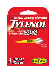 Tylenol Lil Drugstore Extra Strength Acetaminophen 4 ct