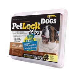 PetLock Plus Liquid Dog Flea and Tick Drops Fipronil/(S)-Methoprene 0.135 oz