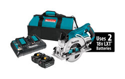 Makita 18 V 7-1/4 in. Cordless Brushless Rear Handle Circular Saw Kit (Battery & Charger)