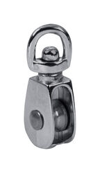 Baron 3/4 in. D Cadmium Plated Zinc Swivel Eye Single Eye Pulley