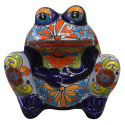 Avera Products Talavera 10 in. H X 11 in. W Ceramic Talavera Planter Assorted