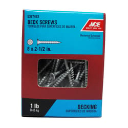 Ace No. 8 S X 2-1/2 in. L Phillips Bugle Head Deck Screws 1 lb