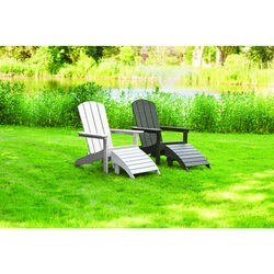 Living Accents Slate Resin Adirondack Chair