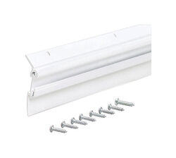 M-D Building Products White Aluminum Sweep For Garage Doors 3 ft. L X 2 in. T