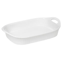 Corningware 10.5 in. W X 16-1/8 in. L Casserole Pan White