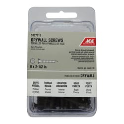 Ace No. 8 S X 2-1/2 in. L Phillips Drywall Screws 50 pk
