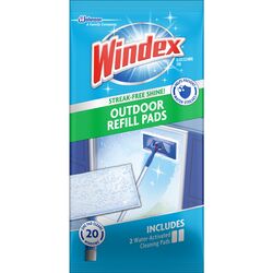 Windex Outdoor All-In-One No Scent Glass Cleaner Refill 2 pk Wipes