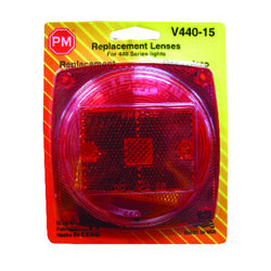 Peterson Red Square Tail Light Replacement Lens