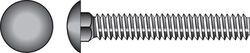 Hillman 5/16 in. P X 4 in. L Zinc-Plated Steel Carriage Bolt 50 pk
