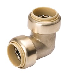 BK Products ProLine 1/2 in. Push T X 1/2 in. D Push Brass 90 Degree Elbow