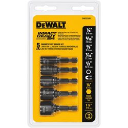 DeWalt Impact Ready Multi Size in. S X 1-7/8 in. L Black Oxide Nut Driver Set 5 pc