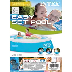 Intex 232 gal Round Plastic Above Ground Pool 20 in. H X 72 in. W X 6 ft. D