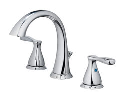 OakBrook Modena Moderna Chrome Widespread Lavatory Pop-Up Faucet 6-8 in.