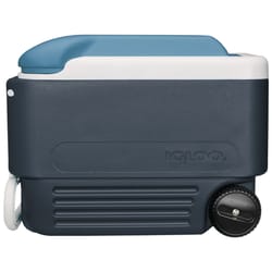 Igloo MaxCold Roller Cooler 40 qt Blue