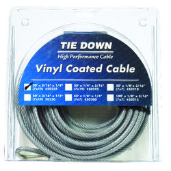 Tie Down Engineering Vinyl Coated Galvanized Steel 3/16 in. D X 30 ft. L Aircraft Cable