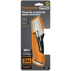 Fiskars Pro 5 in. Retractable Pro Utility Knife Orange 1 pk