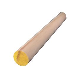 Alexandria Moulding Round Aspen Dowel 2 in. D X 36 in. L Yellow