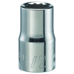 Craftsman 1/2 in. S X 1/2 in. drive S SAE 12 Point Standard Shallow Socket 1 pc