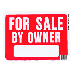Hy-Ko English Red Informational Sign 8.5 in. H X 12 in. W
