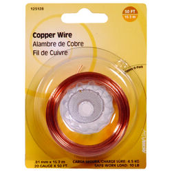 Hillman 50 ft. L Copper 20 Ga. Wire