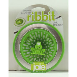 Joie Ribbit Frog 4.5 in. W Green Plastic/Stainless Steel Sink Strainer