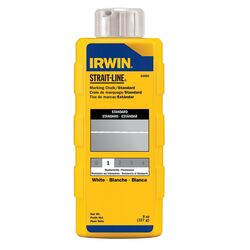 Irwin Strait-Line 8 oz Temporary Marking Chalk White 1 pk