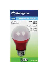 Westinghouse acre A19 E26 (Medium) LED Bulb Red 40 Watt Equivalence 1 pk