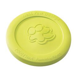West Paw Zogoflex Green Zisc Disc Synthetic Rubber Frisbee Medium
