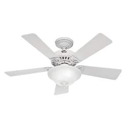 Hunter Fan Caraway 44 in. Snow White LED Indoor Ceiling Fan
