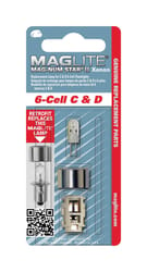 Maglite Mag-Num Star II 6-Cell C& D Xenon Flashlight Bulb Bi-Pin Base