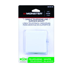 Monster Just Hook It Up 1-Jack Phone Jack Surface-Mount