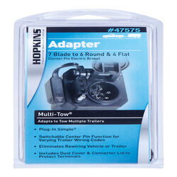 Hopkins 7 Way to 6 Pin and 4 Flat Multi-Tow Adapter